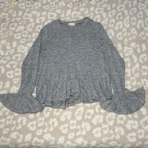 Altar'd State Ruffle Hem Sweater – S